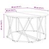 vidaXL Τραπεζάκι σαλονιού Καπνιστό Δρύς 80 x 80 x 42 cm