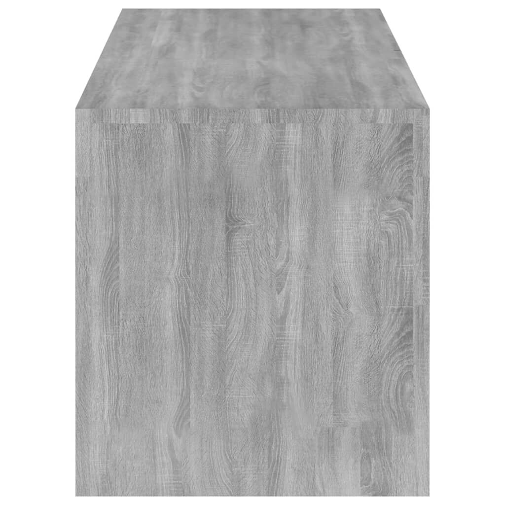 vidaXL Έπιπλο Τηλεόρασης με LED Γκρι Sonoma 120x35x40 εκ.