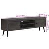 vidaXL Έπιπλο Τηλεόρασης 140 x 30 x 45 εκ. από Μασίφ Ξύλο Μάνγκο