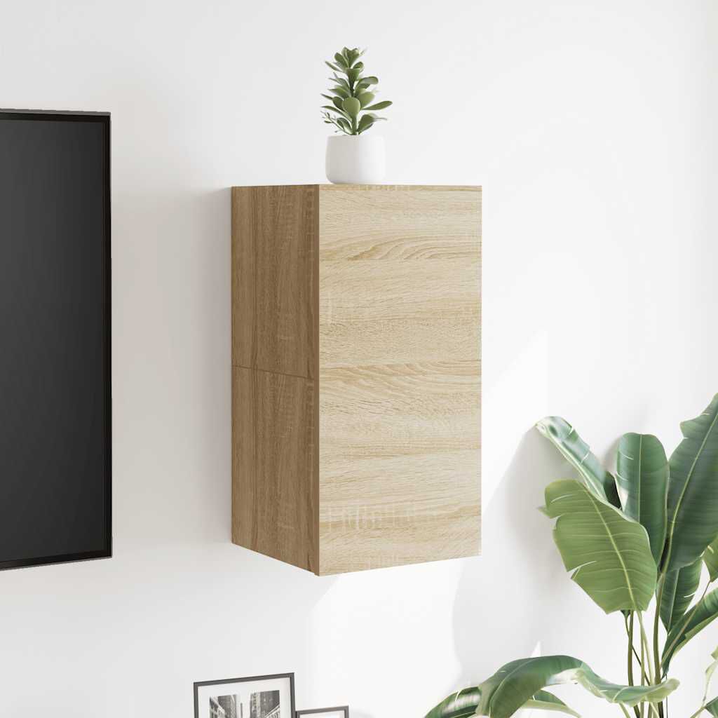 vidaXL Έπιπλα Τηλεόρασης Κρεμαστά 2 τεμ. Sonoma Δρυς 30,5 x 30 x 30εκ
