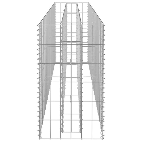 vidaXL Συρματοκιβώτιο-Γλάστρα Υπερυψωμένη 180x30x60 εκ. Γαλβ. Χάλυβας