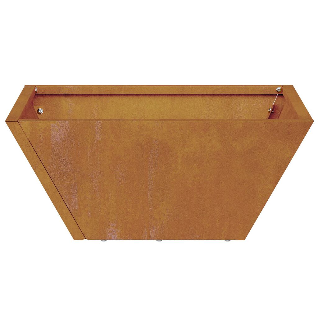 vidaXL Μεταλλική Γλάστρα Ατμόσφαιρα σιδήρου 35 x 35 x 15 εκ. Ανθεκτική