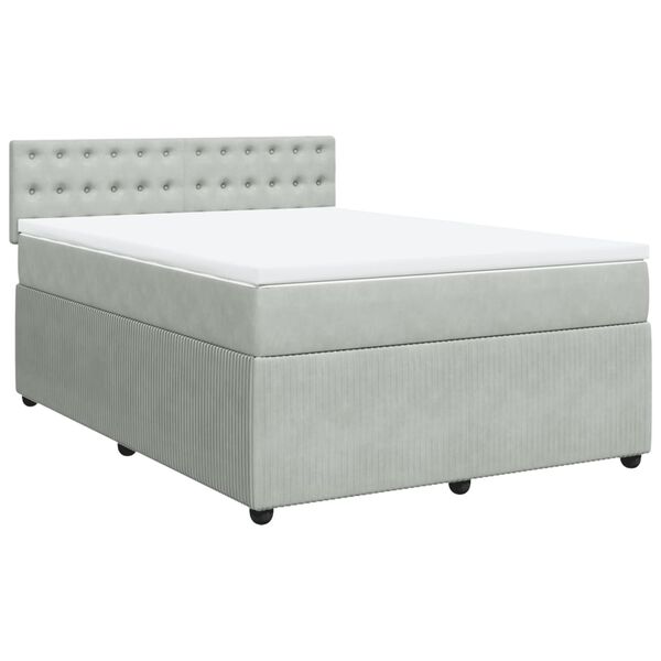 vidaXL &Kappa;&rho;&epsilon;&beta;ά&tau;&iota; Boxspring &mu;&epsilon; &Sigma;&tau;&rho;ώ&mu;&alpha; &Alpha;&nu;&omicron;&iota;&chi;&tau;ό &Gamma;&kappa;&rho;&iota; 140x200 &epsilon;&kappa;. &Beta;&epsilon;&lambda;&omicron;ύ&delta;&iota;&nu;&omicron;