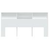vidaXL Κεφαλάρι Με Αποθηκευτικό Χώρο Λευκό 200 x 19 x 103,5 εκ.