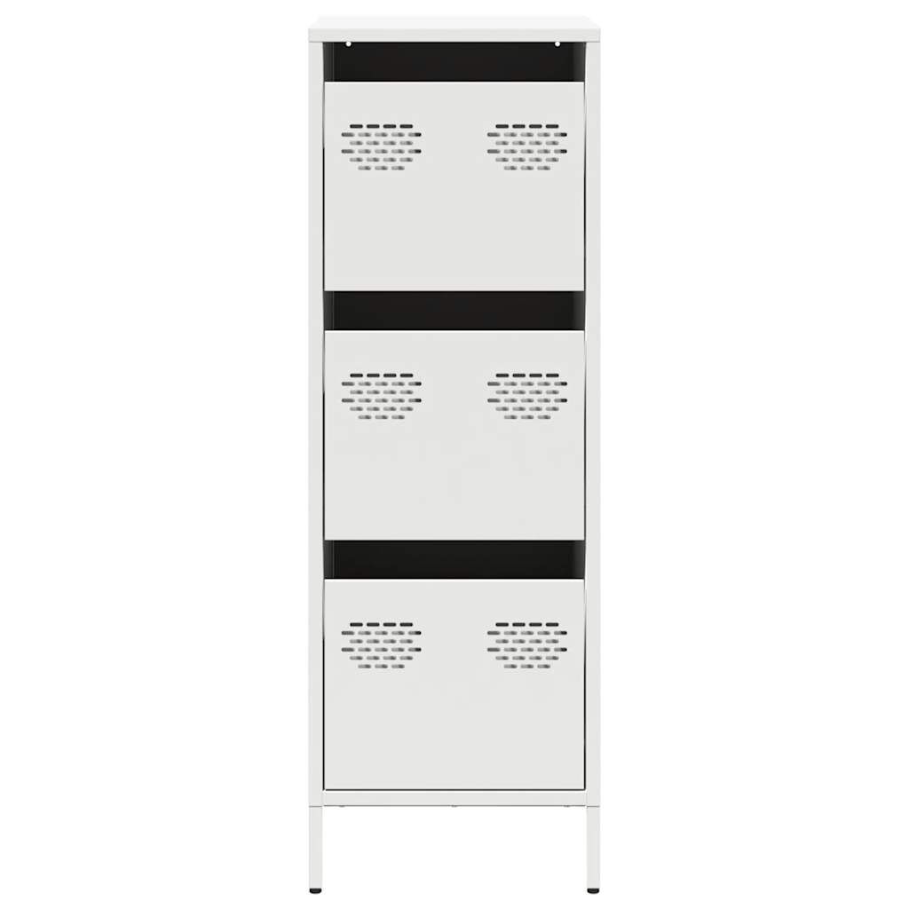 vidaXL Ντουλάπι Λευκό 39x35x103,5 εκ. από Ατσάλι