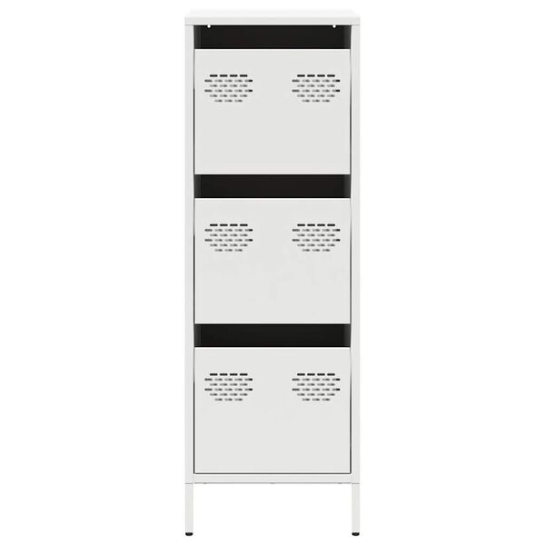 vidaXL Ντουλάπι Λευκό 39x35x103,5 εκ. από Ατσάλι