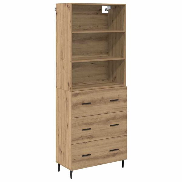 vidaXL Highboard &mu;&epsilon; &sigma;&upsilon;&rho;&tau;ά&rho;&iota; Artisan Oak 69,5 x 34 x 180 &epsilon;&kappa;.