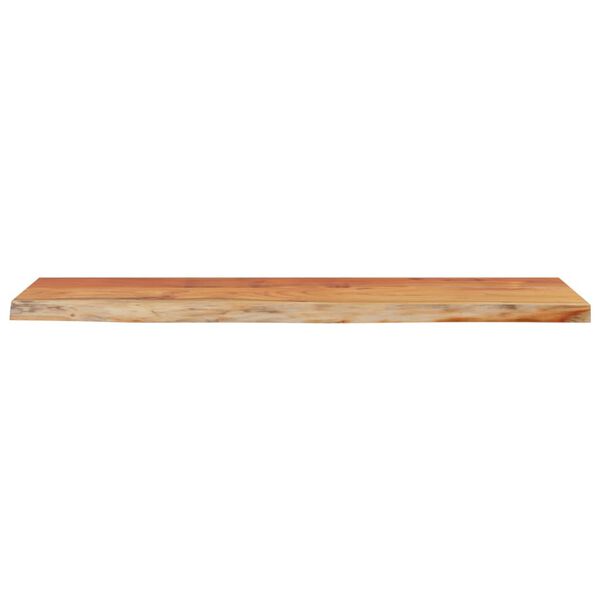 vidaXL Ράφι Επιτοίχιο Ορθ. Live Edge 120x30x2,5 εκ. Μασίφ Ξύλο Ακακίας