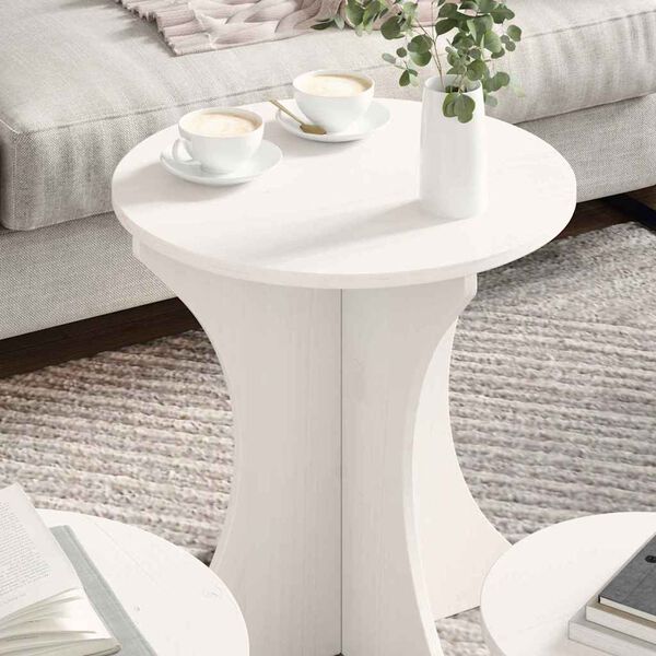 vidaXL Τραπεζάκι σαλονιού 3 pcs Λευκό 46 x 46 x 47 εκ.