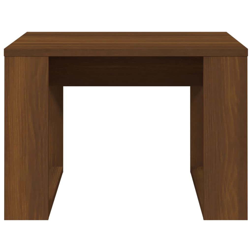 vidaXL Βοηθητικό Τραπέζι Καφέ Δρυς 50 x 50 x 35 εκ. Επεξεργασμένο Ξύλο