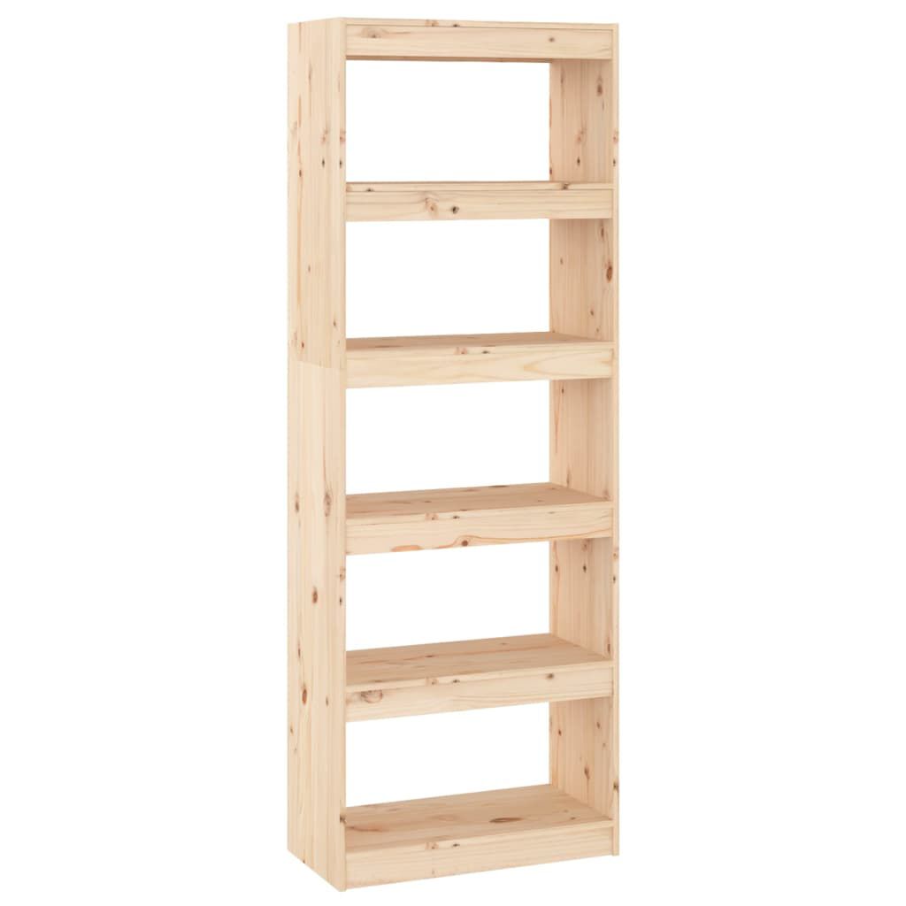 vidaXL Βιβλιοθήκη/Διαχωριστικό Χώρου 60x30x167,5 εκ. Μασίφ Ξύλο Πεύκου