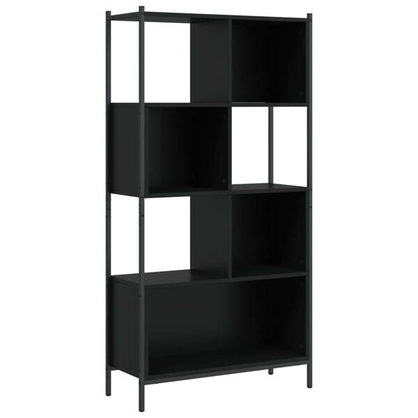 vidaXL Βιβλιοθήκη Μαύρη 72 x 28 x 172 εκ. από Επεξεργασμένο Ξύλο