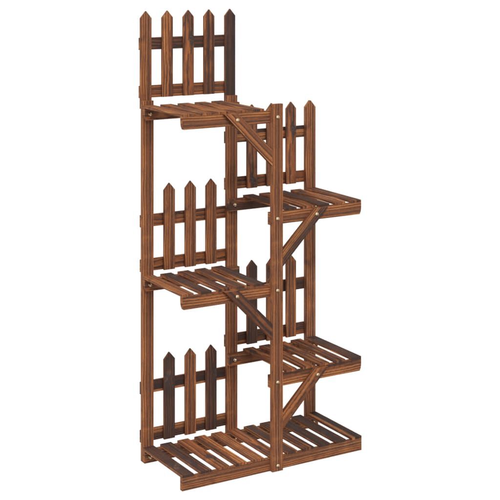 vidaXL Βάση Λουλουδιών 60x25x130 εκ. από Μασίφ Ξύλο Ελάτης