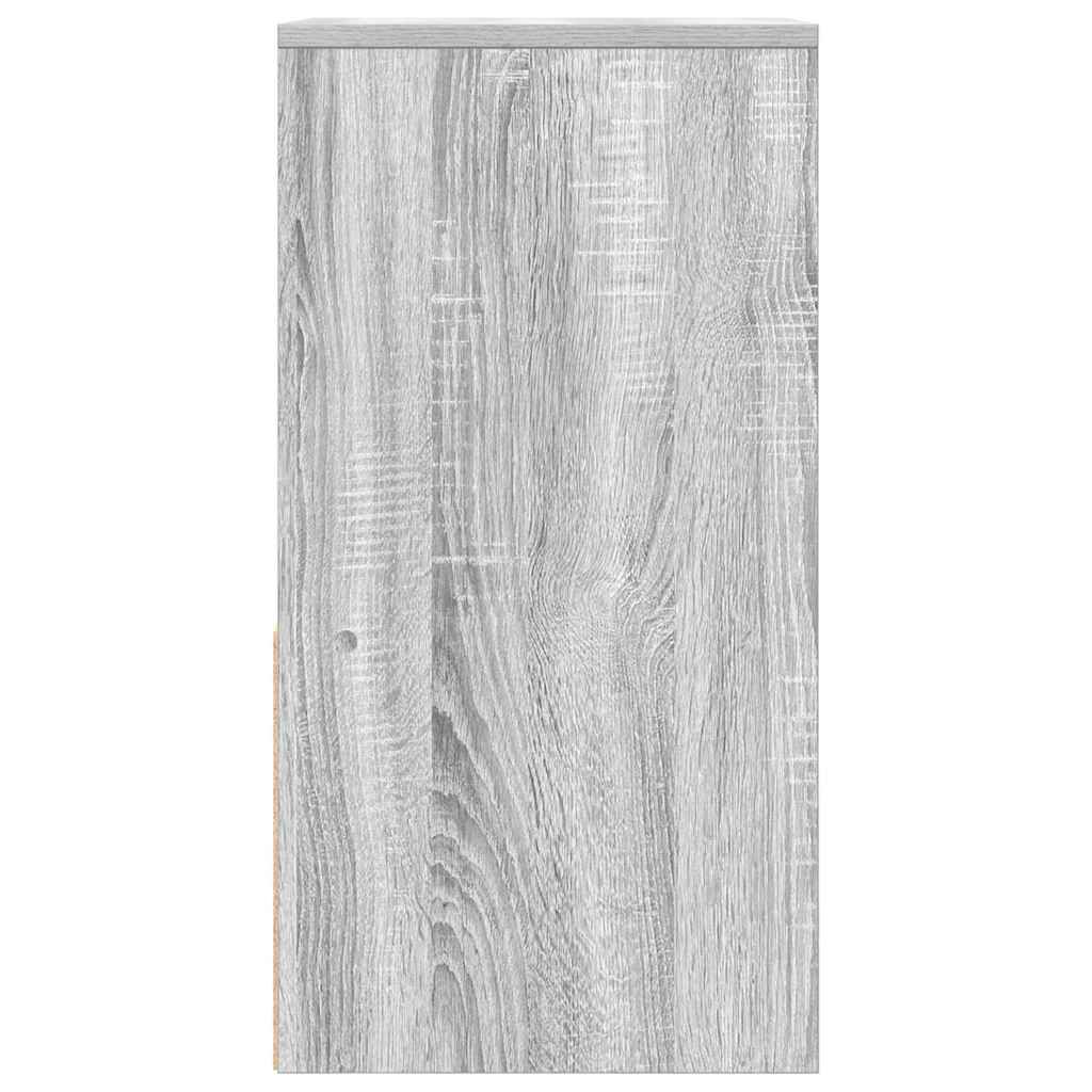 vidaXL Κομοδίνο με συρτάρι Γκρι Sonoma 35x34x66,5 εκ.