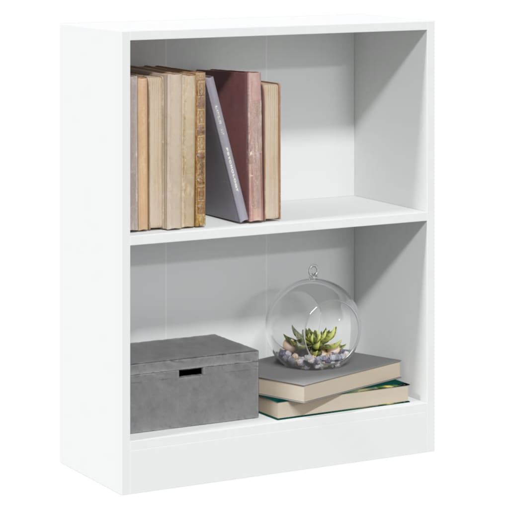 vidaXL Βιβλιοθήκη Λευκή 60 x 24 x 76 εκ. από Επεξεργασμένο Ξύλο