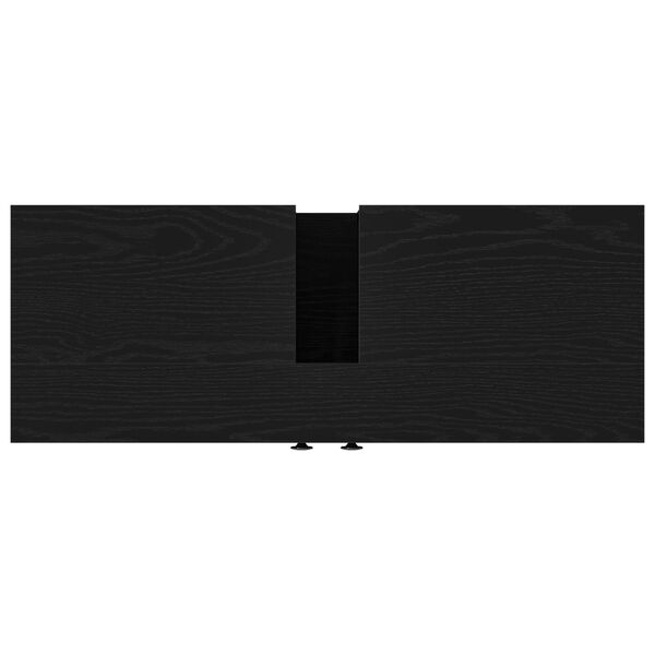 vidaXL Ντουλάπα Νιπτήρα Μαύρο Δρυς 80x30x60 εκ. Κατασκευασμένο ξύλο