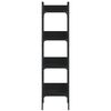 vidaXL Βιβλιοθήκη 4 Επιπέδων Μαύρη 35 x 30 x 138,5 εκ. Επεξεργ. Ξύλο