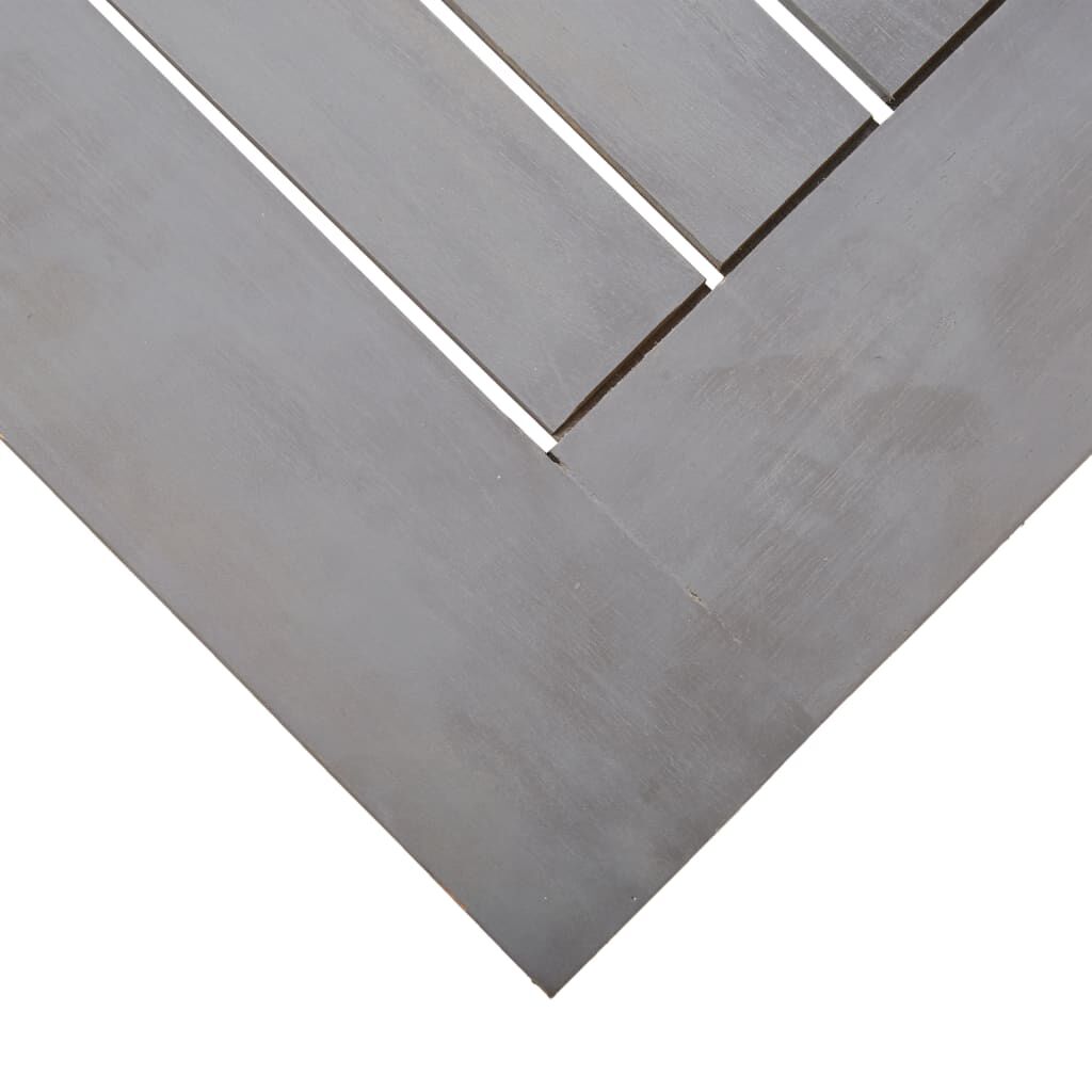 vidaXL Τραπέζι Κήπου Γκρι 200 x 100 x 75 εκ. από Μασίφ Ξύλο Ακακίας