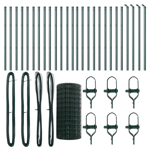 vidaXL &Tau;&epsilon;&nu;&tau;ώ&tau;&omicron; &mu;&epsilon; &sigma;&tau;ή&rho;&iota;&gamma;&mu;&alpha; &Pi;&rho;ά&sigma;&iota;&nu;&omicron; 0,4 x 50 &mu;. &Chi;ά&lambda;&upsilon;&beta;&alpha;&sigmaf; &kappa;&alpha;&iota; PVC