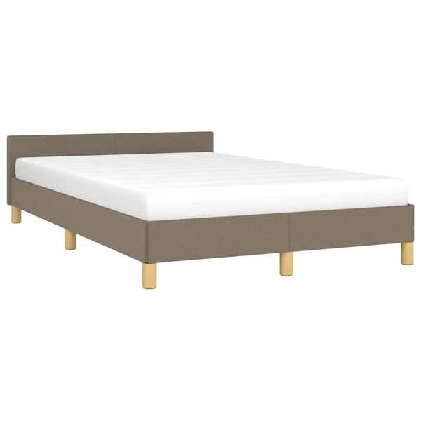 vidaXL Σκελετός Κρεβατιού Χωρίς Στρώμα Taupe 120x200 εκ. Υφασμάτινο