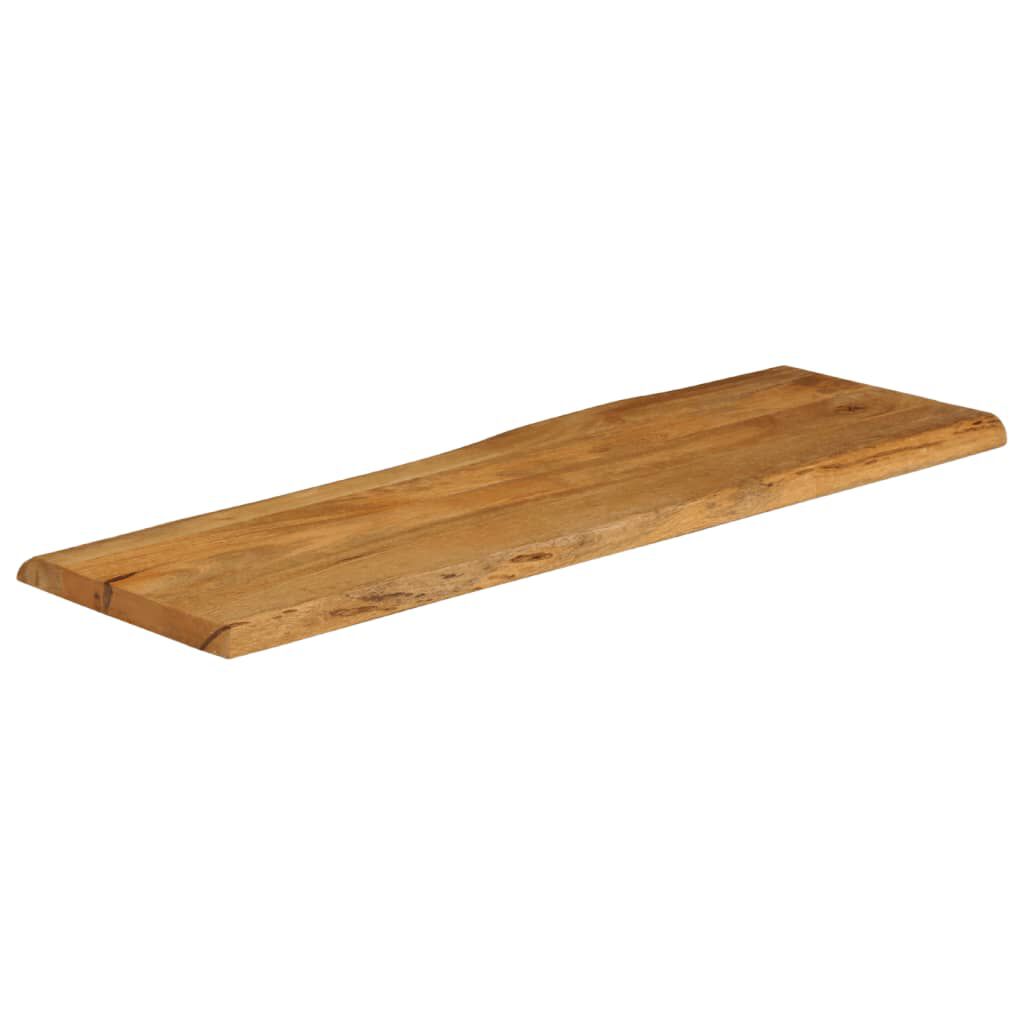 vidaXL Επιφάνεια Τραπεζιού 120x40x2,5 εκ. Live Edge Μασίφ Ξύλο Μάνγκο