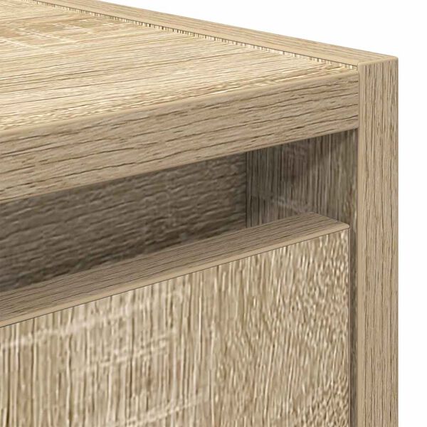 vidaXL Κομοδίνα Επιτοίχια Sonoma Δρυς 38x34x40 εκ.