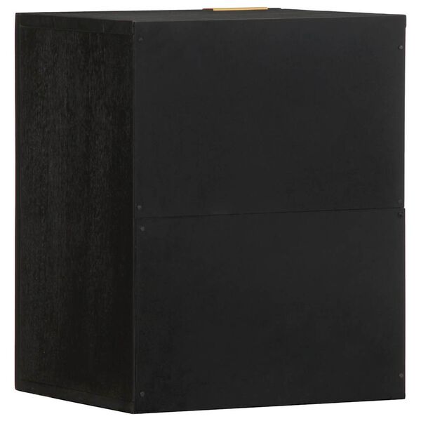 vidaXL Στήλη Μπάνιου Κρεμαστή Μαύρο 38x33x48 εκ. Επεξεργασμένο Ξύλο