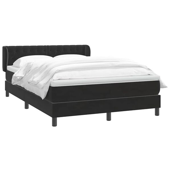 vidaXL &Kappa;&rho;&epsilon;&beta;ά&tau;&iota; Boxspring &mu;&epsilon; &Sigma;&tau;&rho;ώ&mu;&alpha; &Mu;&alpha;ύ&rho;&omicron; 1140x210 &epsilon;&kappa;. &Beta;&epsilon;&lambda;&omicron;ύ&delta;&iota;&nu;&omicron;