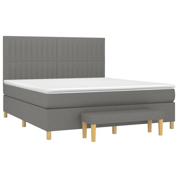 vidaXL &Kappa;&rho;&epsilon;&beta;ά&tau;&iota; Boxspring &mu;&epsilon; &Sigma;&tau;&rho;ώ&mu;&alpha; &Sigma;&kappa;&omicron;ύ&rho;&omicron; &Gamma;&kappa;&rho;&iota; 180x200 &epsilon;&kappa; &Upsilon;&phi;&alpha;&sigma;&mu;ά&tau;&iota;&nu;