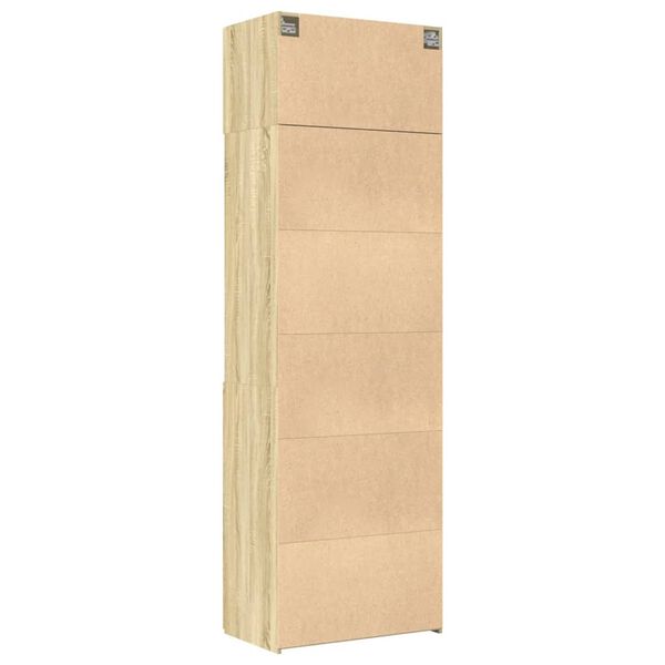 vidaXL Ραφιέρα με Ντουλάπια Sonoma Δρυς 70x42,5x225 εκ. Επεξ. Ξύλο
