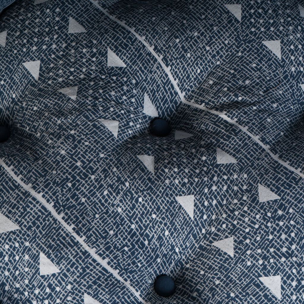 Kαναπές Pouffe 4 Θέσεων Modular Convertible VidaXL από Ίνες Indigo