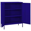 vidaXL Ντουλάπι Αποθήκευσης Ναυτικό Μπλε 80 x 35 x 101,5 εκ. Ατσάλινο