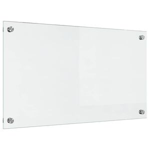 vidaXL Πίσω Πάνελ Κουζίνας Διαφανές 70 x 40 cm σκληρυμένο γυαλί