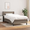 vidaXL &Kappa;&rho;&epsilon;&beta;ά&tau;&iota; Boxspring &mu;&epsilon; &Sigma;&tau;&rho;ώ&mu;&alpha; Taupe 90x190 &epsilon;&kappa;.&Upsilon;&phi;&alpha;&sigma;&mu;ά&tau;&iota;&nu;&omicron;