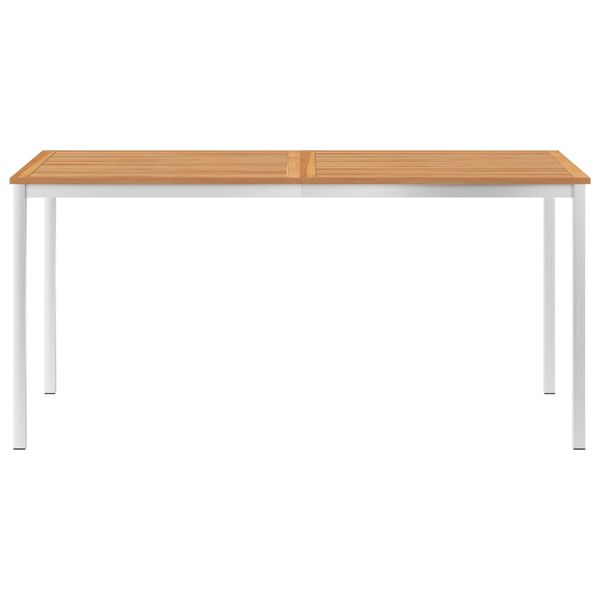 vidaXL &Sigma;&epsilon;&tau; &Tau;&rho;&alpha;&pi;&epsilon;&zeta;&alpha;&rho;ί&alpha;&sigmaf; &Kappa;ή&pi;&omicron;&upsilon; 5 &tau;&epsilon;&mu;. &Mu;&alpha;&sigma;ί&phi; &Xi;ύ&lambda;&omicron; Teak/&Alpha;&nu;&omicron;&xi;&epsilon;ί&delta;&omega;&tau;&omicron; &Alpha;&tau;&sigma;ά&lambda;&iota;