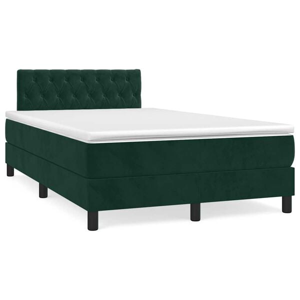 vidaXL &Kappa;&rho;&epsilon;&beta;ά&tau;&iota; Boxspring &mu;&epsilon; &Sigma;&tau;&rho;ώ&mu;&alpha; &Sigma;&kappa;&omicron;ύ&rho;&omicron; &Pi;&rho;ά&sigma;&iota;&nu;&omicron; 120x200&epsilon;&kappa;. &Beta;&epsilon;&lambda;&omicron;ύ&delta;&iota;&nu;&omicron;