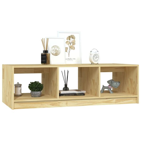vidaXL Τραπεζάκι Σαλονιού 110 x 50 x 34 εκ. από Μασίφ Ξύλο Πεύκου