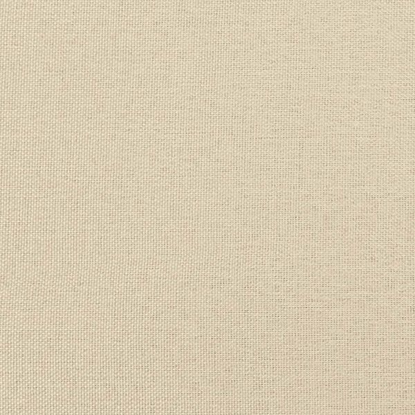 vidaXL Σκελετός Κρεβατιού Χωρίς Στρώμα Κρεμ 140x200 εκ.Υφασμάτινο