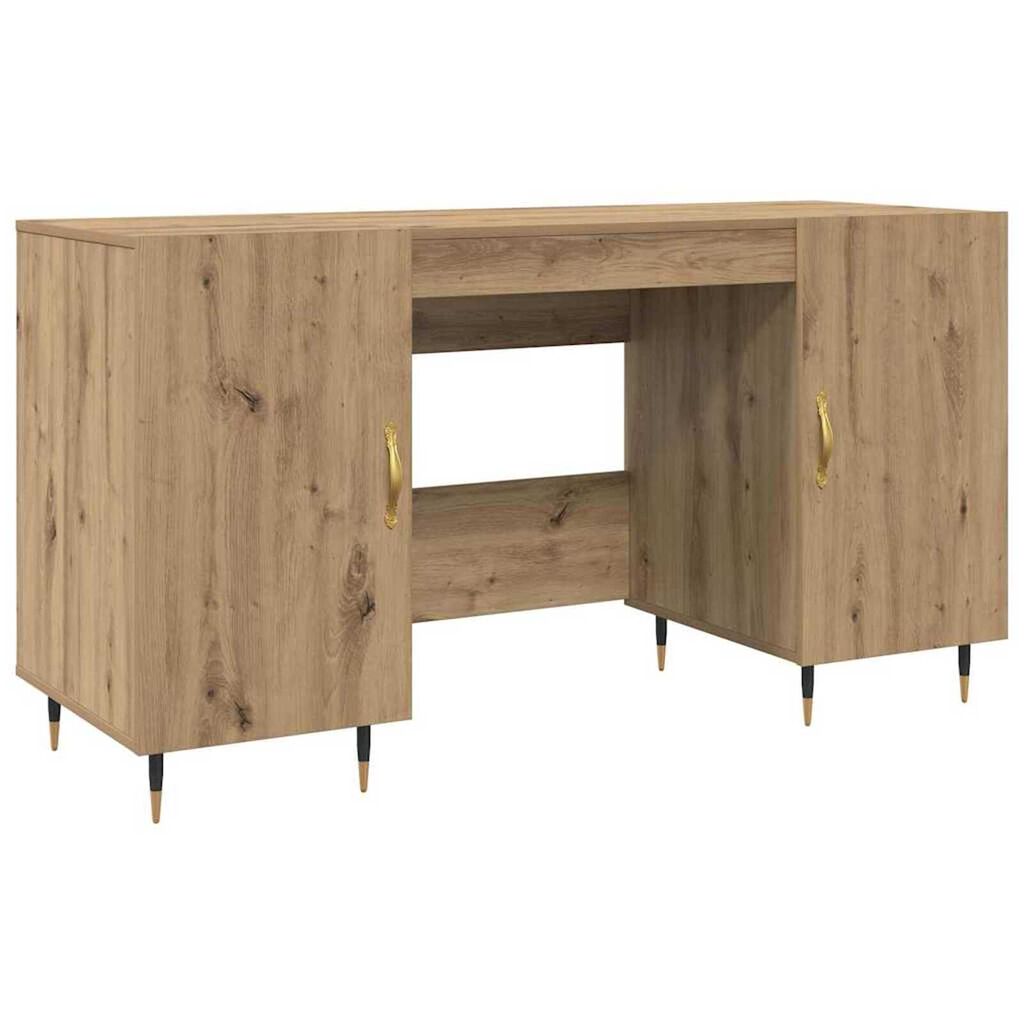 vidaXL Γραφείο artisan δρυς 140 x 50 x 75 εκ. Επεξεργασμένο ξύλο