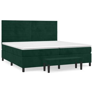 vidaXL &Kappa;&rho;&epsilon;&beta;ά&tau;&iota; Boxspring &mu;&epsilon; &Sigma;&tau;&rho;ώ&mu;&alpha; &Sigma;&kappa;&omicron;ύ&rho;&omicron; &Pi;&rho;ά&sigma;&iota;&nu;&omicron; 200x200&epsilon;&kappa;. &Beta;&epsilon;&lambda;&omicron;ύ&delta;&iota;&nu;&omicron;