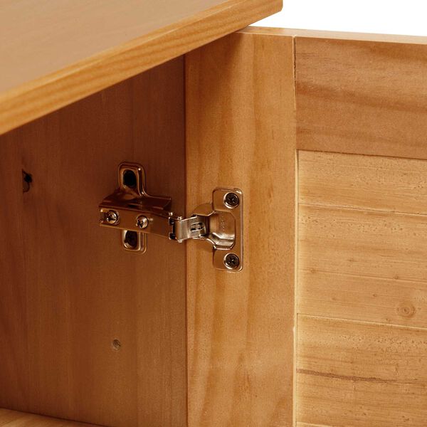 vidaXL Κρεμαστό Ντουλάπι Μπάνιου Μέλι καφέ 67.5 x 34 x 71.5 εκ