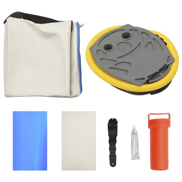 vidaXL Στρώμα Ενόργανης Φουσκωτό Μπλε 700 x 100 x 20 εκ. PVC με Τρόμπα