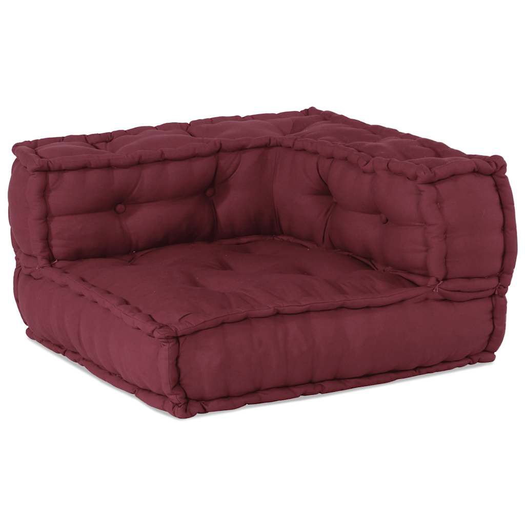 vidaXL Modular Pouffe Maroon 70x70x54 ύφασμα