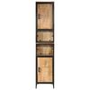 vidaXL Ντουλάπι Μπάνιου 40 x 27 x 180 εκ. Σίδηρο και Μασίφ Ξύλο Μάνγκο