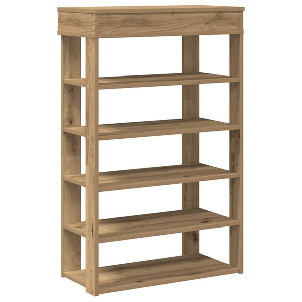 Ράφι παπουτσιών vidaXL Artisan Oak 60x30x98 cm Κατασκευασμένο ξύλο