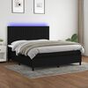 vidaXL &Kappa;&rho;&epsilon;&beta;ά&tau;&iota; Boxspring &mu;&epsilon; &Sigma;&tau;&rho;ώ&mu;&alpha; & LED &Mu;&alpha;ύ&rho;&omicron; 180x200 &epsilon;&kappa;. &Upsilon;&phi;&alpha;&sigma;&mu;ά&tau;&iota;&nu;&omicron;