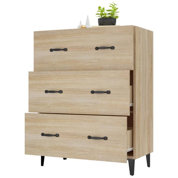 vidaXL Ντουλάπι Sonoma Δρυς 69,5 x 34 x 90 εκ. από Επεξεργασμένο Ξύλο
