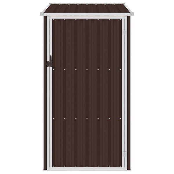 vidaXL Αποθήκη Κήπου Καφέ 87 x 98 x 159 εκ. από Γαλβανισμένο Ατσάλι