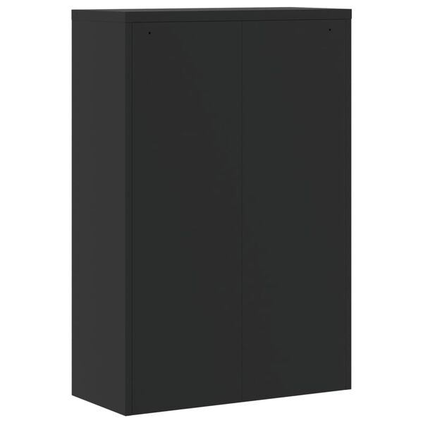 vidaXL Αρχειοθήκη Μαύρη 90 x 40 x 140 εκ. Ατσάλινη
