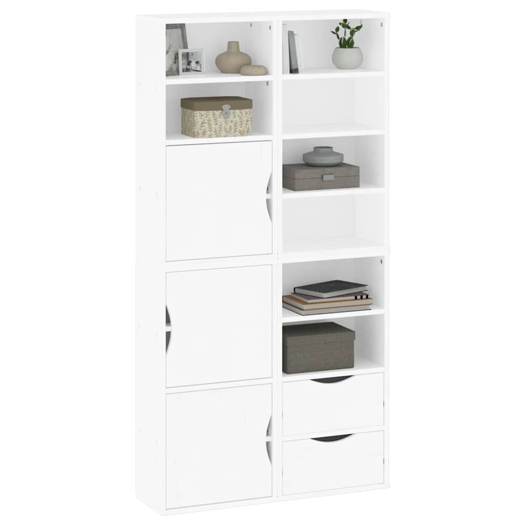 vidaXL Πλαϊνά ντουλάπια 4 τεμ. ODDA 40x24x79 εκ. από Μασίφ Ξύλο Πεύκου
